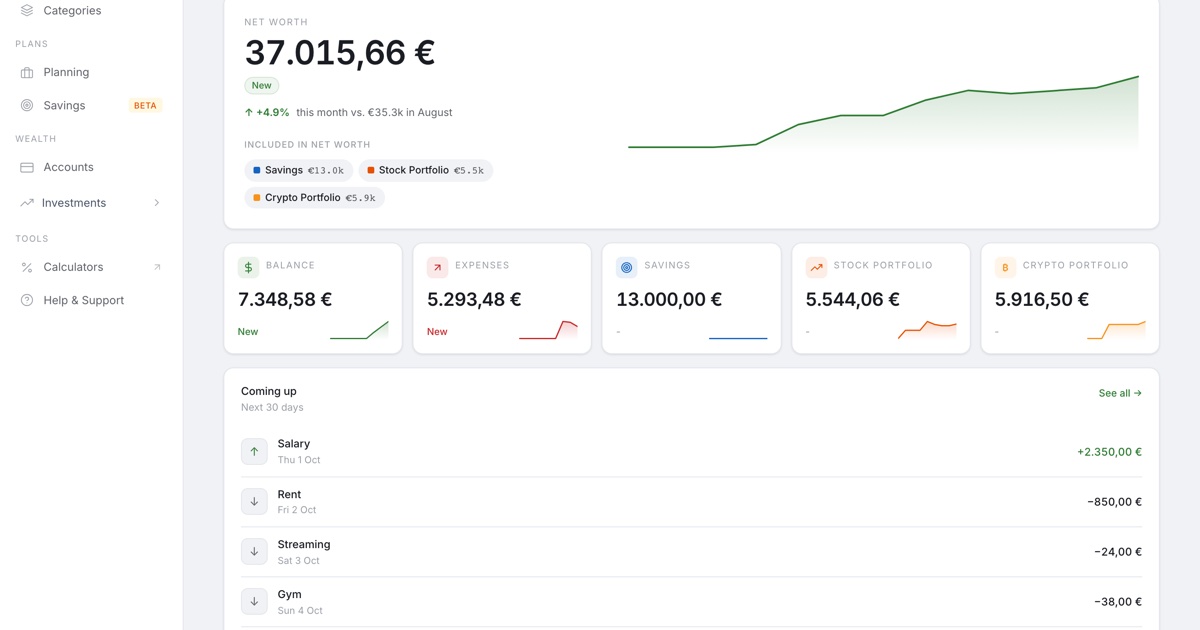 I built a budgeting app that never asks for your bank login. You import the CSV your bank already gi